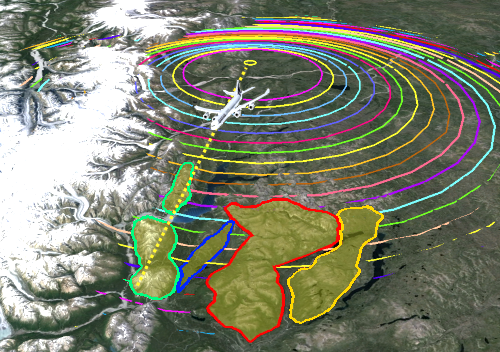 Calculated Aircraft Crash Map