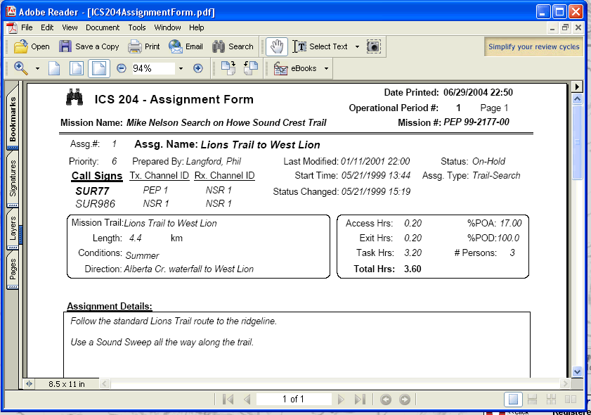 ICS 204 Assignment Form -- PDF document